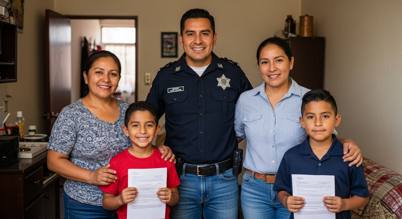 Elemento seguridad CDMX con familia y estabilidad financiera