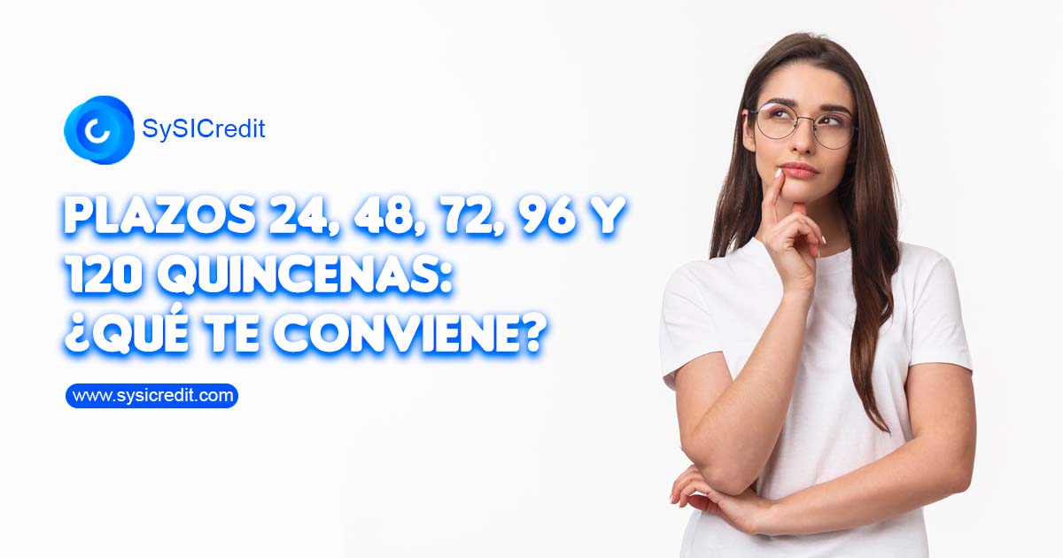 Plazos 24, 48, 72, 96 y 120 quincenas: ¿Qué te conviene?